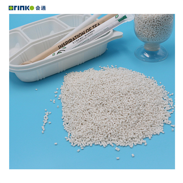 gránulos bioplásticos modificados EN13432 pla resina biodegradable pla H8000 para impresoras 3d